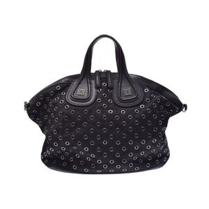 Givenchy Nightingale Handbag Black Nylon Leather Strap